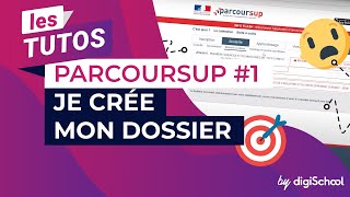 Parcoursup  tuto 1  Je crée mon dossier Parcoursup [upl. by Noyad546]