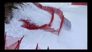 CRASH COMPILATION  GarmischPartenkirchen DH1 202021 Alpine Skiing World Cup [upl. by Ushijima866]