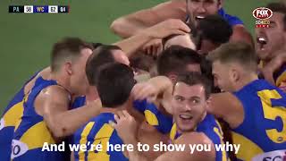 West Coast Eagles AFL 2020 NEW Theme Song With Lyrics [upl. by Carhart323]