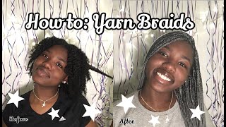 How To Do Yarn Braids  Affordable Hairstyle [upl. by Ise573]