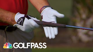 How to Properly Grip Your Golf Club  GOLFPASS  Golf Channel [upl. by Oisorbma999]