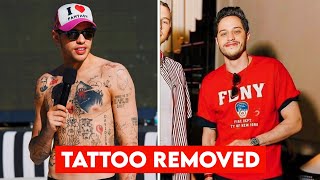 Pete Davidsons Dramatic Tattoo Removal Transformation [upl. by Sorgalim]