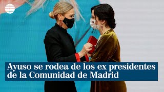 Ayuso se rodea de los ex presidentes de la Comunidad de Madrid en la celebración del 2 de mayo [upl. by Rima872]