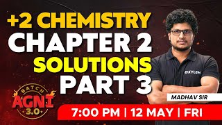 Plus Two  Chemistry  Chapter 2  Solutions  Part 3  XYLEM Plus Two [upl. by Tamma]