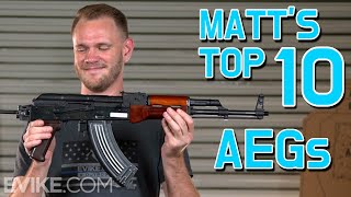 Top 10 AEGs  Best Airsoft [upl. by Rramaj]