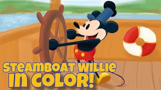 Drawing Steamboat Willie in Color [upl. by Goeselt]