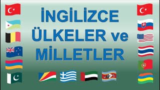 İngilizce Ülkeler ve Milletler Ülkelerin İsimleri Okunuşu [upl. by Godred]