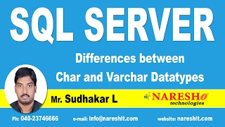 Differences between Char and Varchar Datatypes  MSSQL Training [upl. by Eniamirt927]