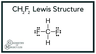 CH2F2 Lewis Structure Difluoromethane [upl. by Lacee]