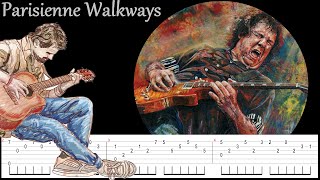 Parisienne Walkways  Gary Moore  Fingerstyle  tab and tuto guitar [upl. by Eerbua]