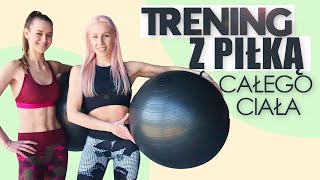 TRENING Z PIŁKĄ 💥 CAŁEGO CIAŁA  FITBALL FULL BODY  Agata Zając [upl. by Calondra]