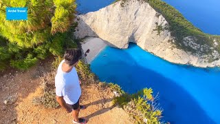 🇬🇷 Navagio Beach Zante  Escursione dallalto » Isole Ionie  2025 [upl. by Nikolaus762]