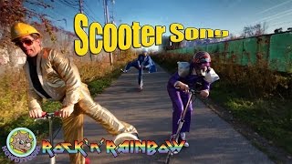 Riding My Scooter by RocknRainbow Music for kids from Howdytoons [upl. by Hemetaf]