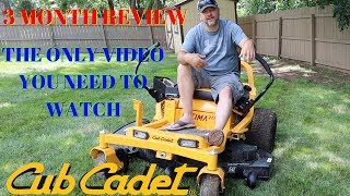 Cub Cadet ULTIMA ZT1 Zero Turn Lawn Mower  3 Month Review  Pros and Cons [upl. by Idnim52]