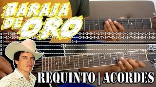 Tutorial  Baraja de oro  Chalino Sanchez  Requinto  Acordes  TABS [upl. by Sheaff641]