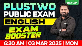 Plus Two Public Exam English  Exam Booster  Xylem Plus Two [upl. by Aikram]