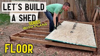 How to build a storage shed  Floor  Part 1  Plans available [upl. by Micro]