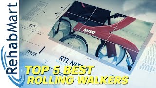 Top 5 Best Rollators or Rolling Walkers  Lightweight Stylish amp Compact [upl. by Tatum]