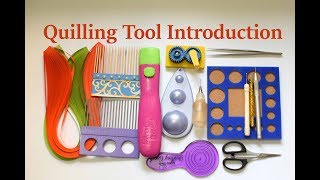 Introduction to Paper Quilling Part one Paper Quilling Tools [upl. by Dyrraj679]