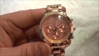 Michael Kors Rose Gold Watch Review MKC7832 [upl. by Flint583]