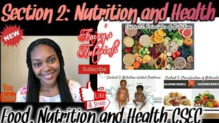 Principles of Nutrition  Deficiency Diseases Food Nutrition amp Health CSEC [upl. by Dorene]