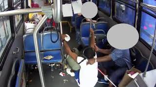 Video shows man randomly hitting women on Richmond bus [upl. by Anifares]