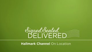 Hallmark Channel  Signed Sealed Delivered  On Location [upl. by Nosauq41]