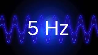 5 Hz clean pure sine wave BASS TEST TONE frequency [upl. by Eirotal]