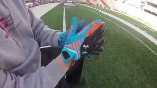 Football Gloves and Grip Boost [upl. by Airdnek]