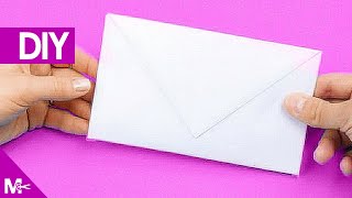 ► Como hacer un SOBRE CARTA de Papel en 5 MINUTOS 💌 [upl. by Acinej334]