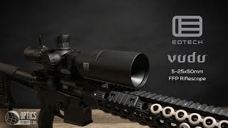 EOTech Vudu 5 25x FFP Riflescope  OpticsPlanetcom [upl. by Sonnnie]