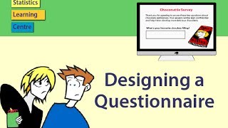 Designing a Questionnaire or Survey  statistics help [upl. by Eruot208]