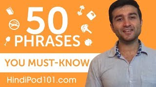 50 Phrases Every Hindi Beginner MustKnow [upl. by Ellery]