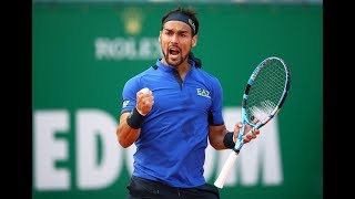 Fabio Fognini Breathtaking Shots in Huge Win vs Nadal  MonteCarlo 2019 SemiFinal [upl. by Ynffit913]