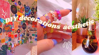 DIY DÉCORATIONS AESTHETIC pour chambre 2021 [upl. by Ibbob457]