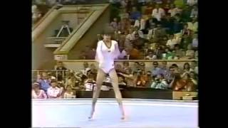 Nadia Comaneci ROM Floor Event Final 1980 Moscow RARE [upl. by Ahsatsana455]