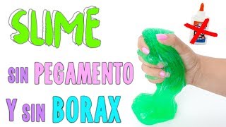 PROBANDO SLIME SIN PEGAMENTO Y SIN BORAX [upl. by Novia]