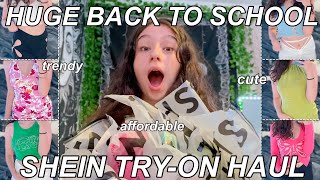 HUGE TRENDY BACK TO SCHOOL SHEIN TRYON HAUL 2021 [upl. by Anahsar124]