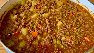 Picadillo de Carne Molida Fácil y Sabrosa [upl. by Ahtanoj41]