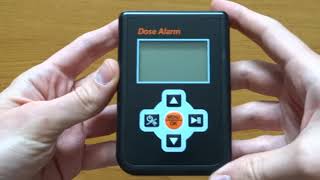 Geiger Counter Alarm Dose 800 Dosimeter radiaoctive source Test Dozymetr Licznik Geigera [upl. by Dhiman690]