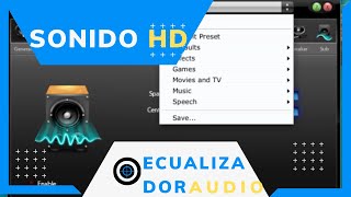 como instalar ecualizador de audio para PC sonido HD ✅ [upl. by Trillbee]