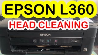 EPSON L360 HOW TO MANUAL NOZZLE CHECK amp CLEANING WITHOUT COMPUTER [upl. by Urbanus]