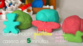 PLASTILINA CASERA en 5 minutos SIN COCCIÓN Biodegradable  Trucos de Familia [upl. by Christel]