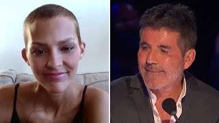 AGT Simon Cowell Gets Emotional Speaking With Nightbirde [upl. by Disini]