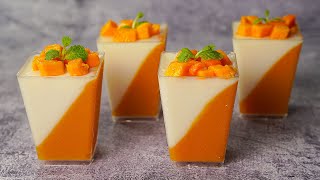 Mango Panna Cotta Recipe  Easy No Bake Dessert Recipe  Yummy [upl. by Mccreery316]