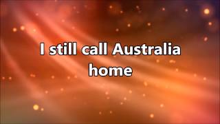 I Still Call Australia Home  Peter Allen Karaoke [upl. by Amora]