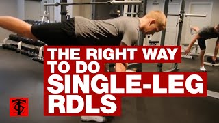 The Right Way to Do SingleLeg RDLs [upl. by Yerocaj]