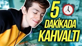 5 DAKİKADA LÜKS KAHVALTI HAZIRLAMAK [upl. by Ettennat]