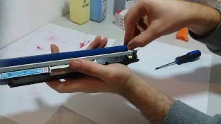 How to refill toner HP CP1025  Tutorial [upl. by Gotcher]