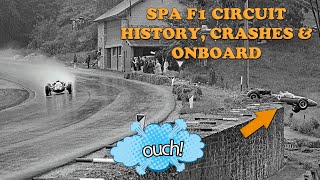 Spa F1 Circuit History Crashes and Onboard Old layout FULL LAP 1962 [upl. by Atnuahsal]